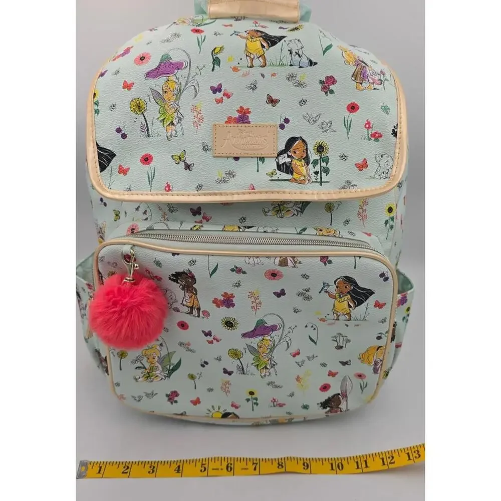 Disney Animators Collection Mint Green Princesses Backpack - Picture 3 of 9